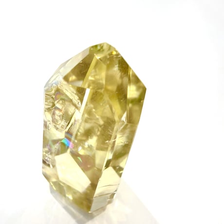 New✨高透明度✨虹入り🌈💛アイリシトリン_s33💛✨お守りクリスタル