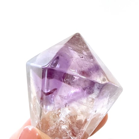 New✨激レア！虹入り🌈💜アメジスト六角柱ポイント💜