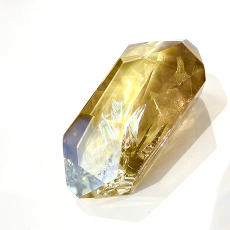 New✨高透明度✨虹入り🌈💛アイリシトリン_s44💛✨お守りクリスタル