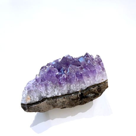 New✨虹入り🌈💜ディープアメジストクラスター💜お守りクリスタル