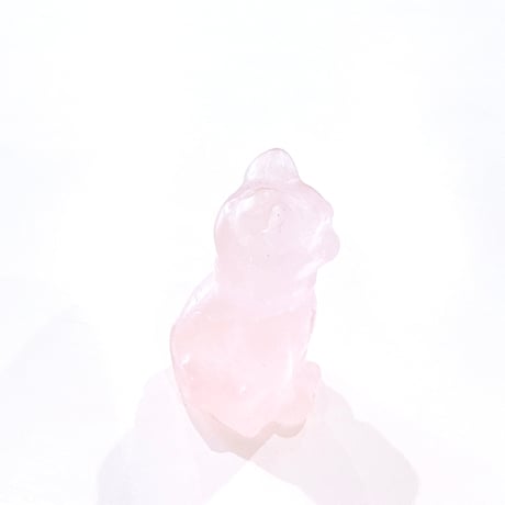 New✨🩷🐈ローズクォーツお座り猫ちゃん🩷お守りクリスタル🩷