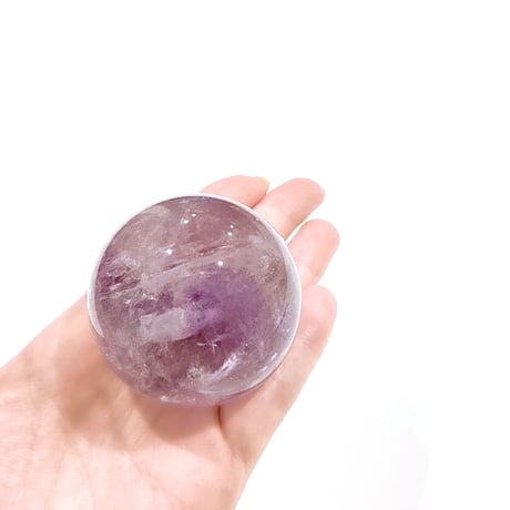 ✨虹入り🌈💜アメジスト丸玉💜お守りクリスタル