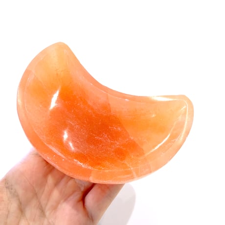 New✨🧡オレンジセレナイトムーントレイ🧡 お守りクリスタル