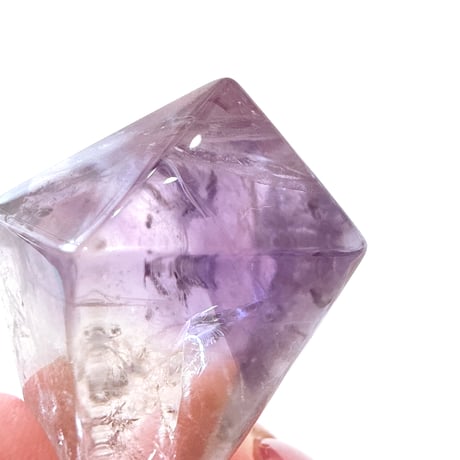 New✨激レア！虹入り🌈💜アメジスト六角柱ポイント💜