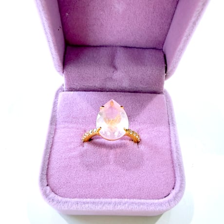 New✨💍キラキラジュエル✨お守りリング🩷ローズクォーツ🩷