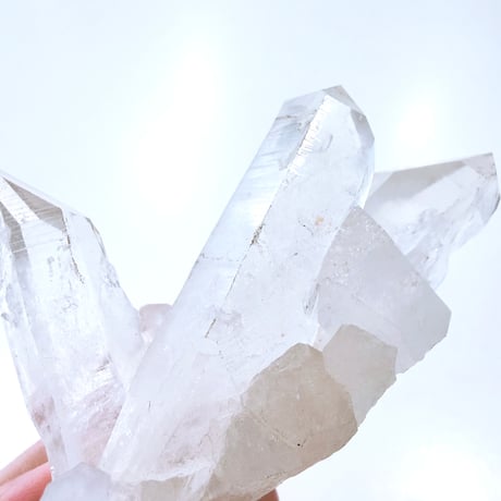 New✨虹入り🌈🤍マニカラン産ヒマラヤ水晶_444🤍お守りクリスタル