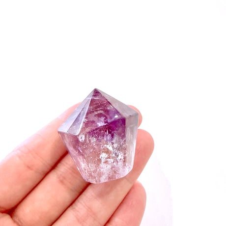 New✨激レア！虹入り🌈💜アメジスト六角柱ポイント💜
