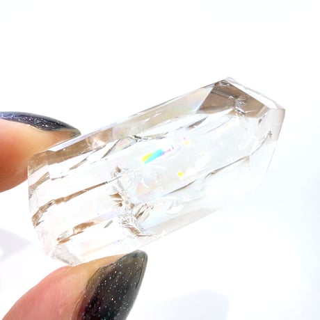 New✨高透明度✨虹入り🌈🤍アイリスクォーツ水晶_p🤍✨お守りクリスタル