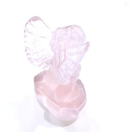 New✨👼🪽🩷お座り天使ローズクォーツ🩷お守りクリスタル