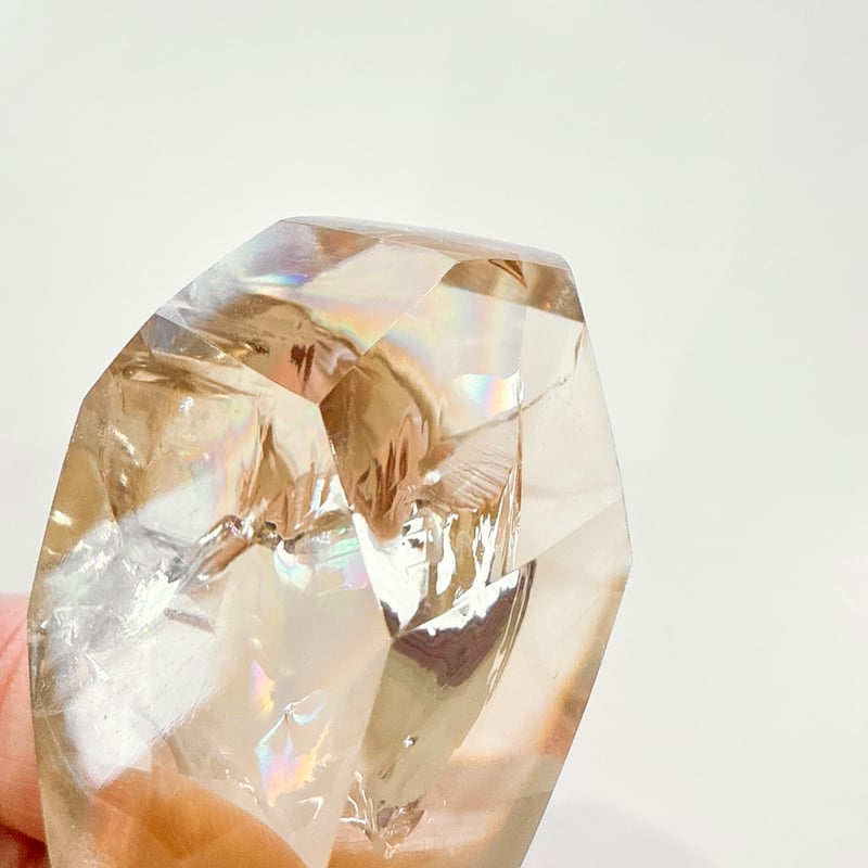 New✨高透明度✨虹入り🌈💛アイリスシトリン💛✨お守り