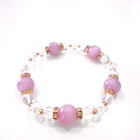 New✨お守りブレスレット💜キャッツアイクンツァイト💜
