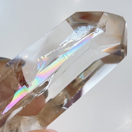 New✨高透明度✨虹入り🌈🤍アイリスクォーツ水晶_p🤍✨お守りクリスタル