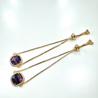 💜ラインストーン✖️フローライト💜お守りブレスレット