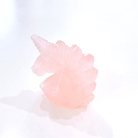 人気✨🦄ユニコーンローズクォーツ🦄お守りクリスタル💖