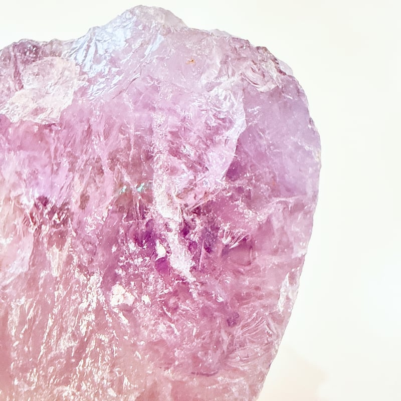 New✨大きめ！💜ラベンダーアメジストラフ原石_b💜お守りクリスタル