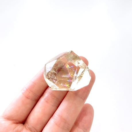 New✨高透明度✨虹入り🌈💛アイリシトリン_s💛✨お守りクリスタル