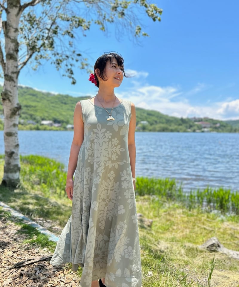 14312 ダイヤキルト柄Aラインワンピース | Pikake