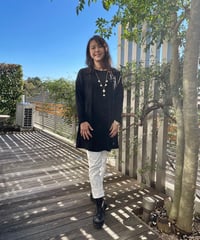 14026 ベアジョーゼット長袖チュニック