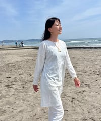 14025 ダイヤキルト柄チュニック