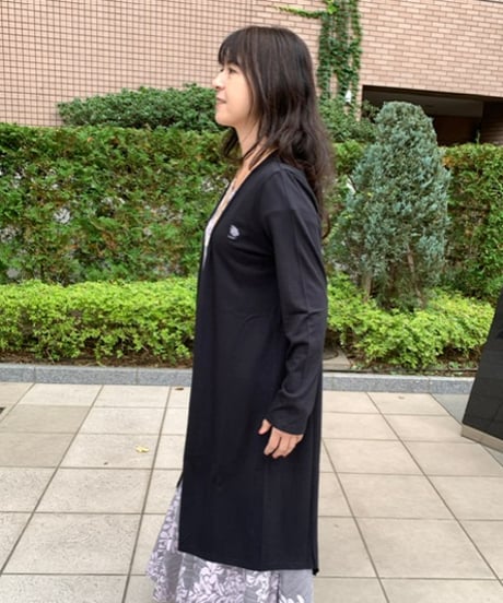 14407 綿モダールNANOロングカーディガン