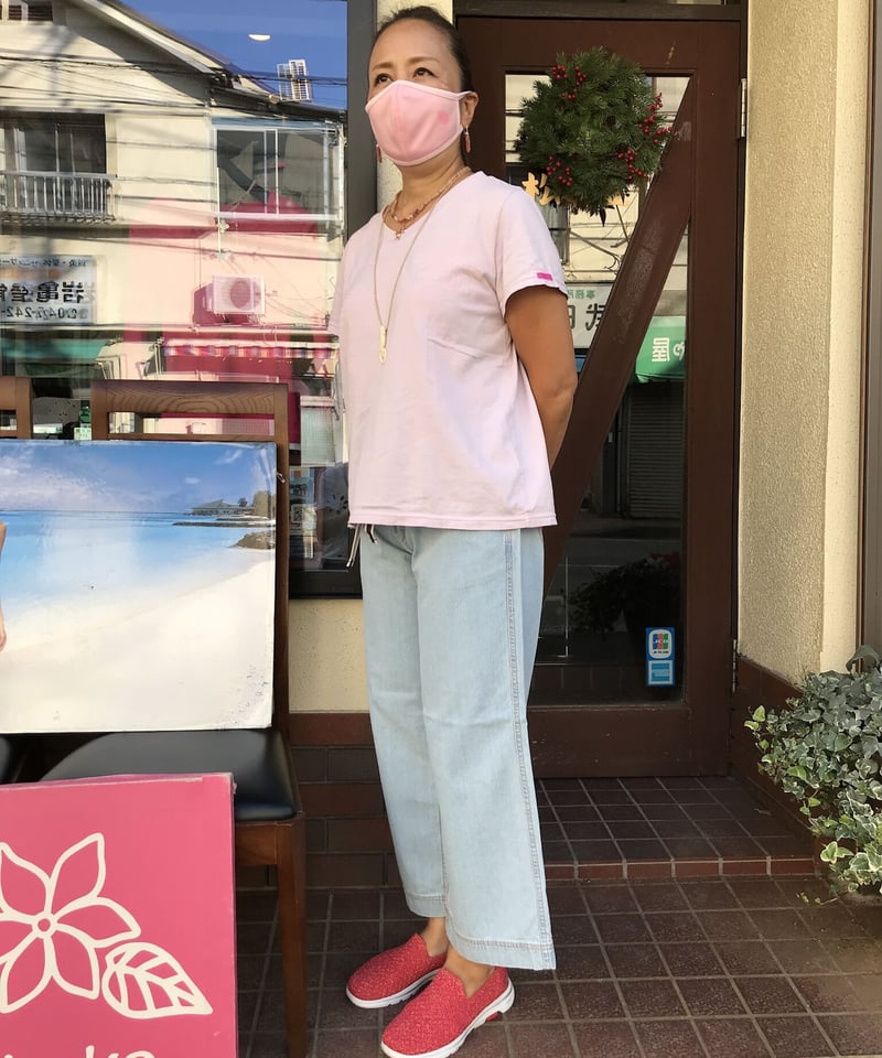 105209 デニムクロップドワイドパンツ | Pikake