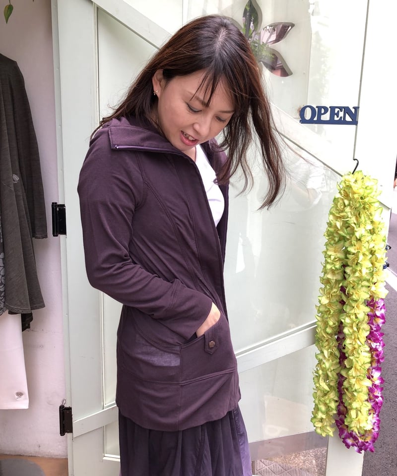 64405 Zip前開ロングカーデ | Pikake