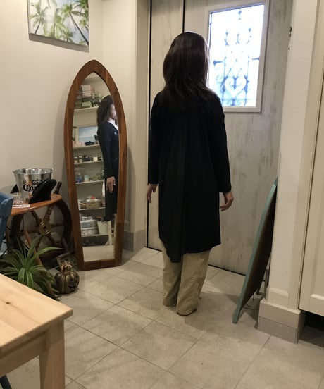 54400 シフォン切替ロングカーデ