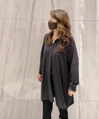84412 ベアジョーゼット長袖ビッグシャツ