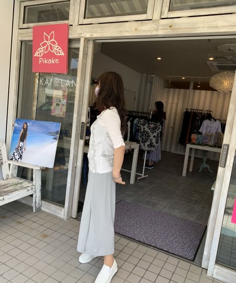 24204S    ベアジョゼット無地ワイドクロップパンツ（Ｓ)