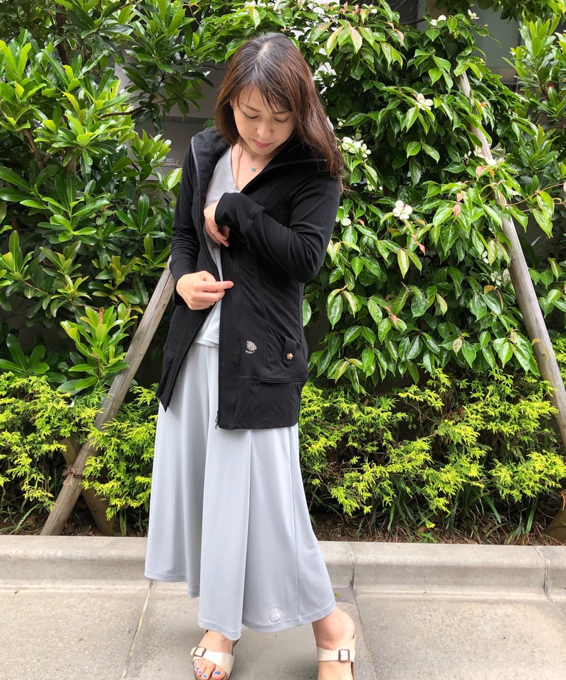 64405 Zip前開ロングカーデ | Pikake