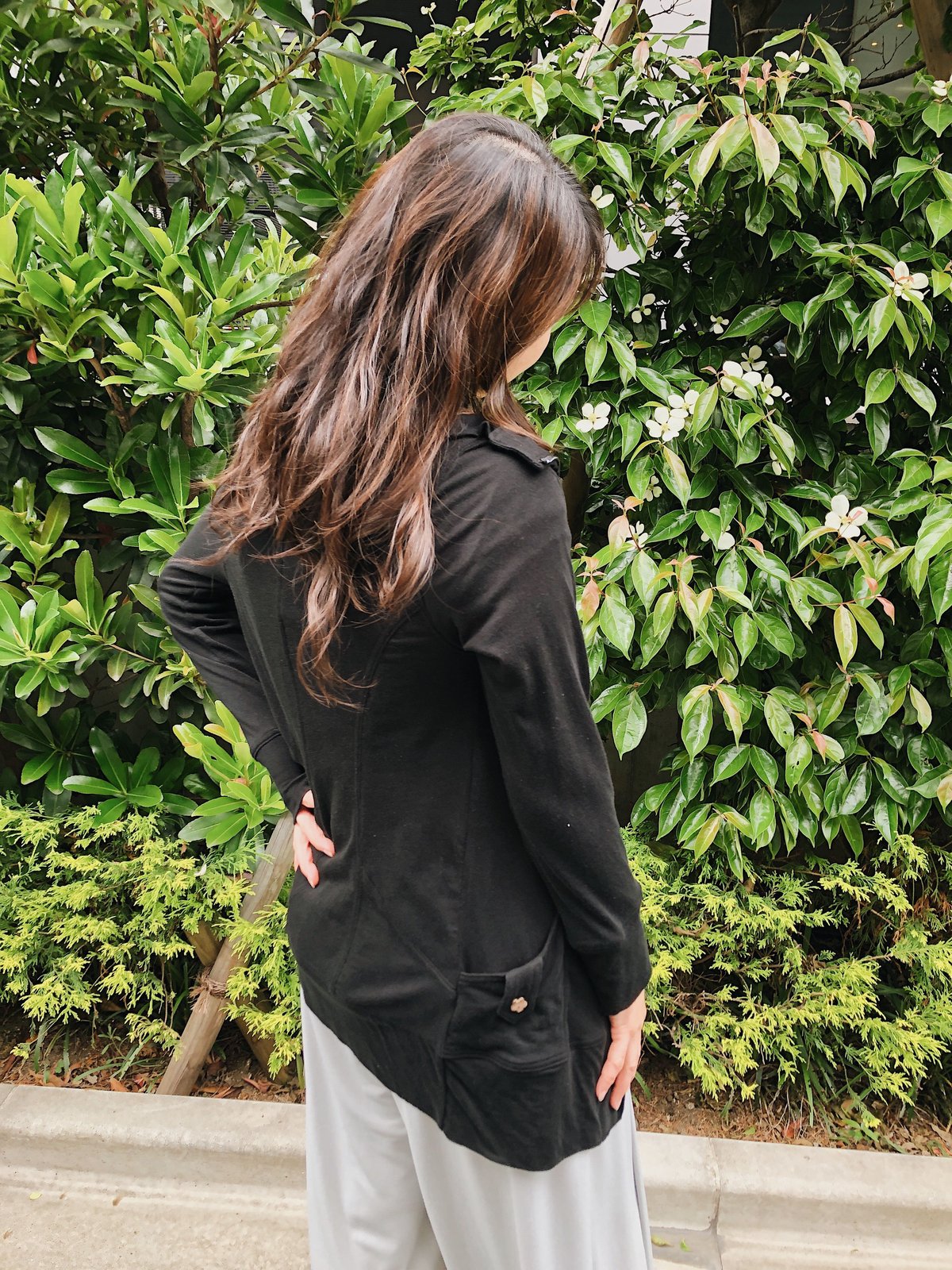 64405 Zip前開ロングカーデ | Pikake