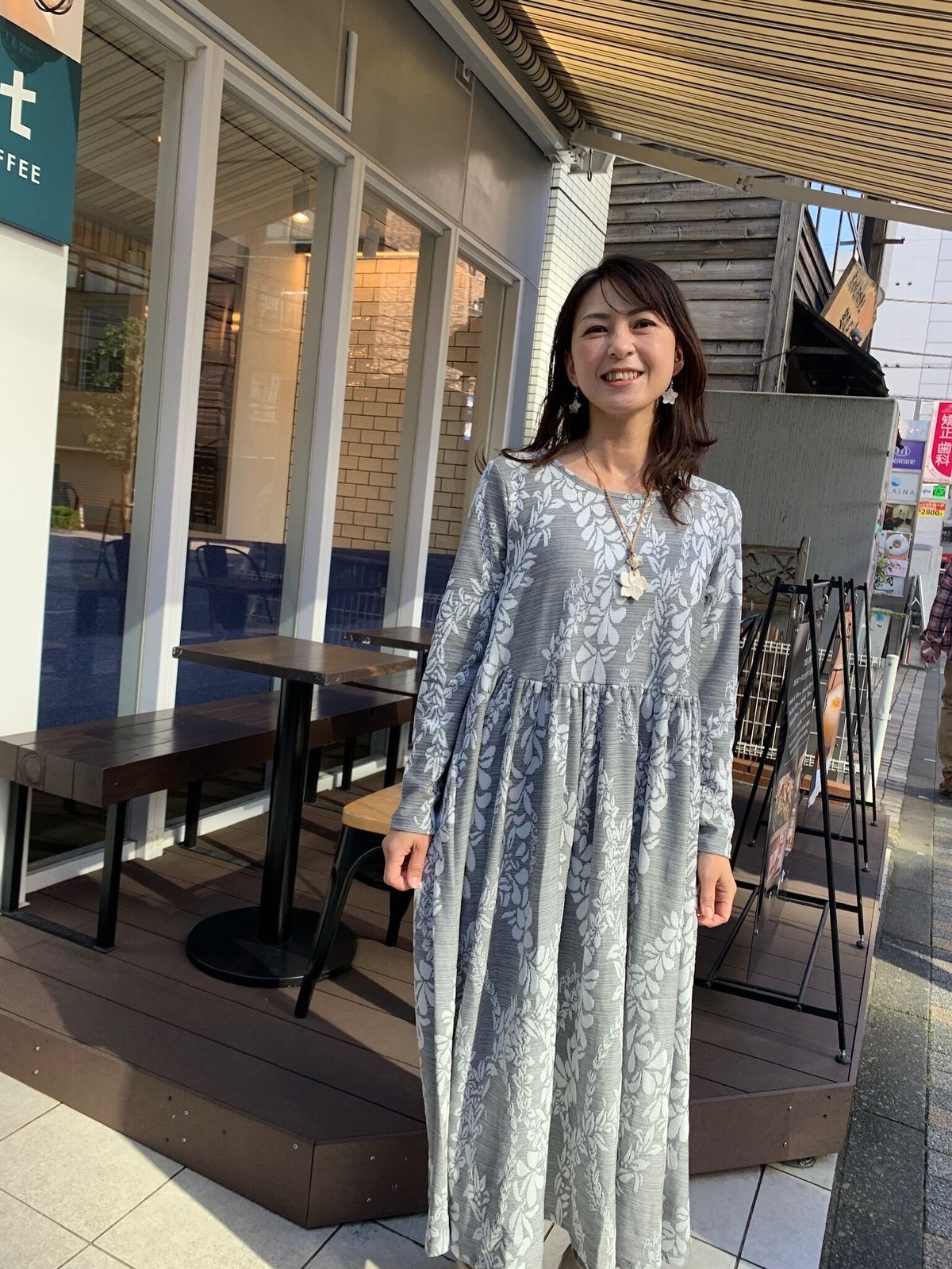 新作　5分袖ジャガードワンピース　ジャスグリッティー 新作 5分袖ジャガードワンピース ジャスグリッティー 5分袖ジャガード