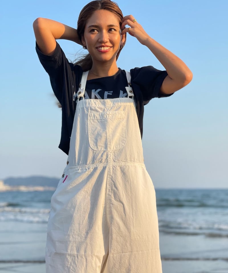 105401綿ムラ糸後染オーバーオール | Pikake