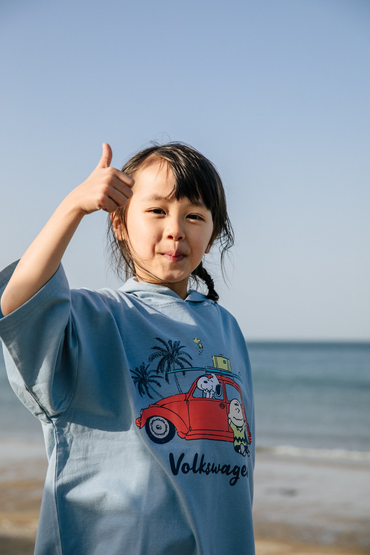 PEANUTS×VW SURF Beetle with Charlie Hoodies-T S