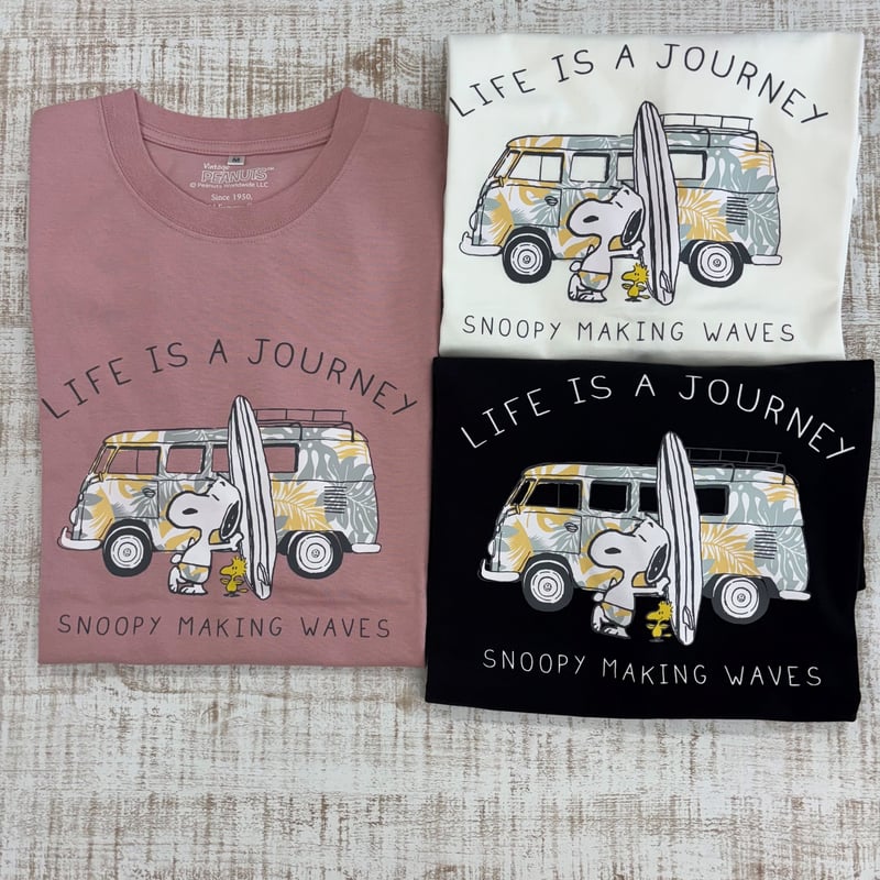 VW/PEANUTSコラボTシャツ vw waves with snoopy 156 |