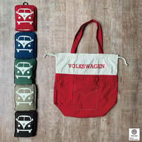VW T1 BUS ポケッタブルツートントートバッグ(レギュラーサイズ)KVW3954M