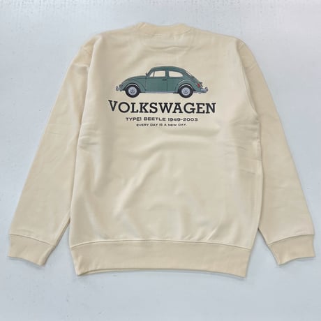 VW TYPE1 BEETLE 裏毛トレーナー DVW6303M