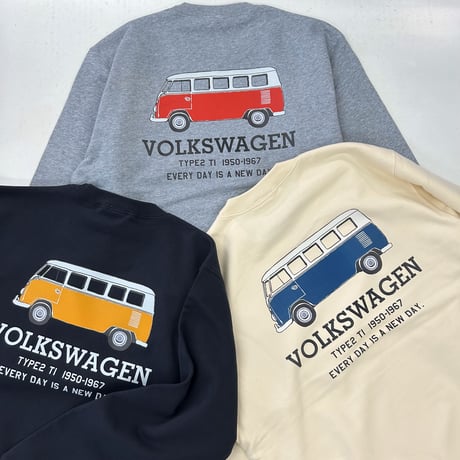 VW　T1　BUS　裏毛トレーナー　DVW6302M