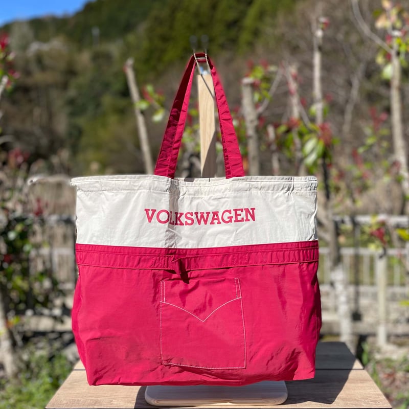 VW T1 BUS ポケッタブルツートントートバッグ(ラージサイズ)KVW3953M