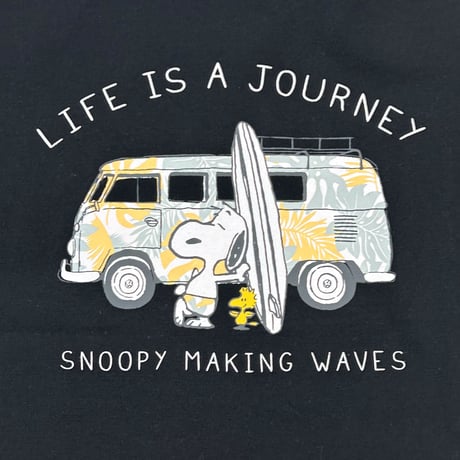 VW/PEANUTSコラボＴシャツ 　vw wave with snoopy　 KIDS  156