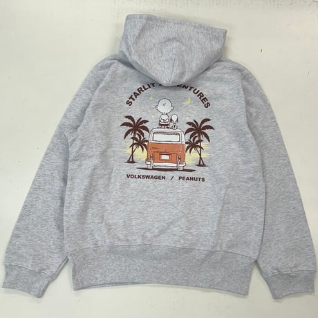 VW×PEANUTSコラボ　裏毛プルパーカー　スターライトアドベンチャー SVW-003