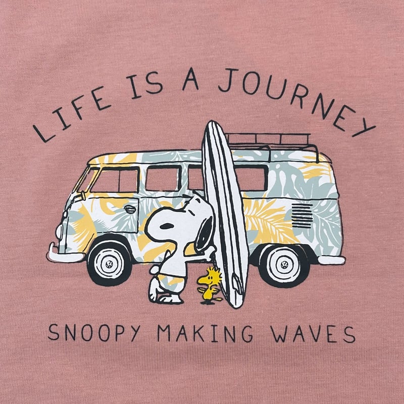 スヌーピー❣️くぅです WASSUP snoopy round neck short sleeve T-shirt ユニセックス