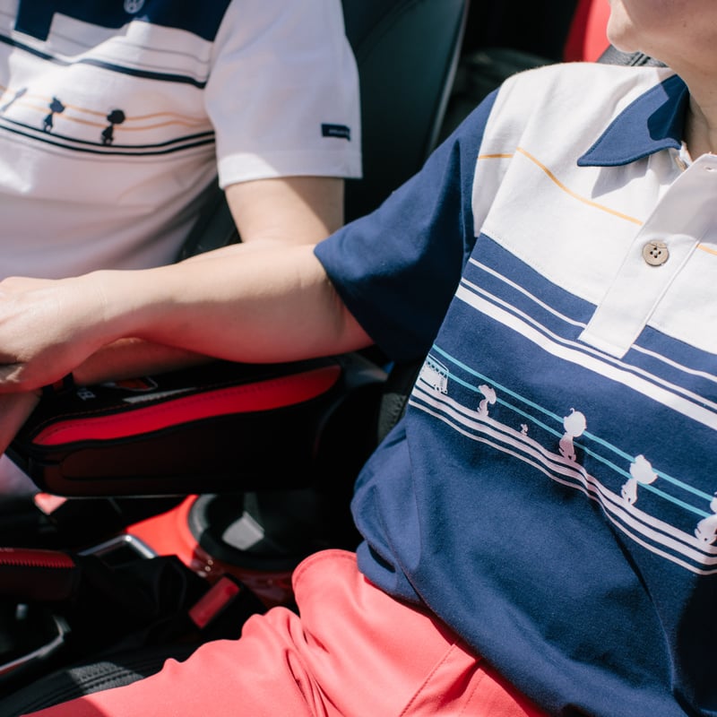 45R ポロシャツ　ボーダー 45rpm ボーダーポロシャツ - メルカリ