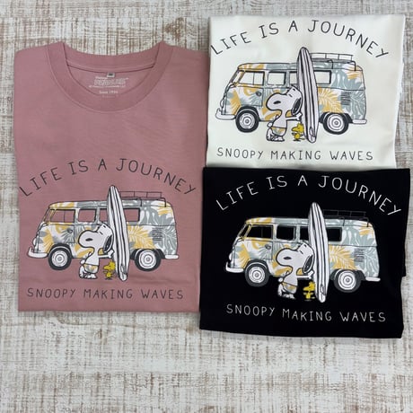 VW/PEANUTSコラボＴシャツ 　vw wave with snoopy　 KIDS  156