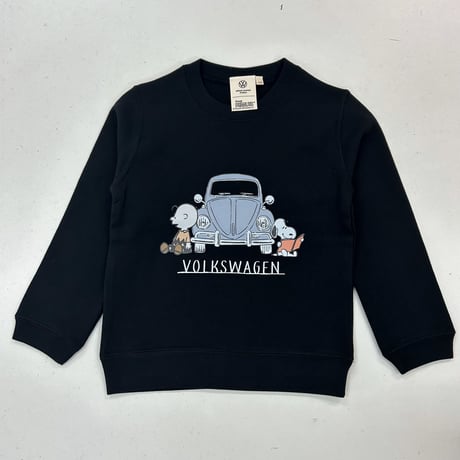 VW&PEANUTSコラボ　BEETLEプリント KIDSトレーナー SVW6343-111