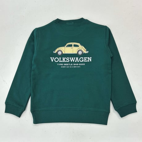VW　TYPE 1　BEETLE　裏毛トレーナー　KIDSサイズ DVW6303C
