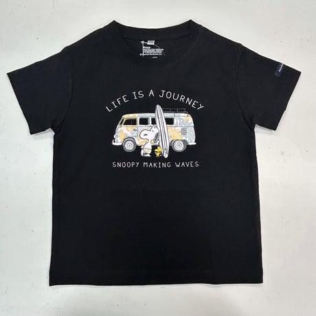 VW/PEANUTSコラボＴシャツ 　vw wave with snoopy　 KIDS  156