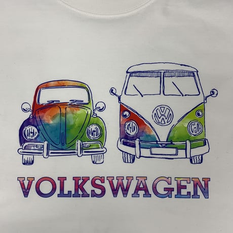 VW　レインボーTシャツ　BUS&BEETLE　BVW8355M