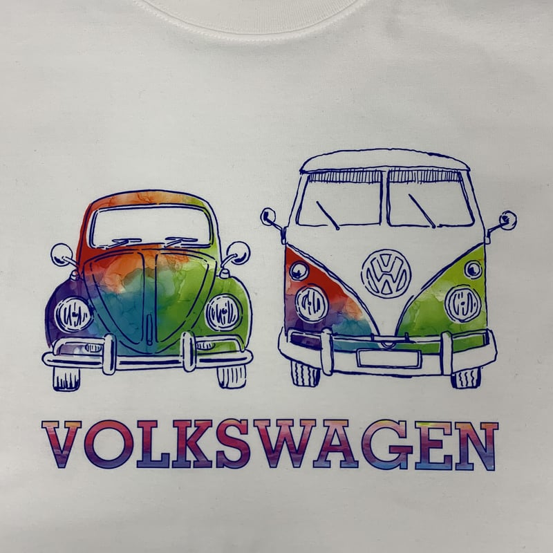 VW レインボーTシャツ BUS&BEETLE BVW8355M | SUN & WEARGA