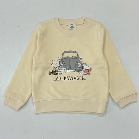 VW&PEANUTSコラボ　BEETLEプリント KIDSトレーナー SVW6343-111